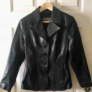 Wilsons Leather Jacket / Four Button Blazer